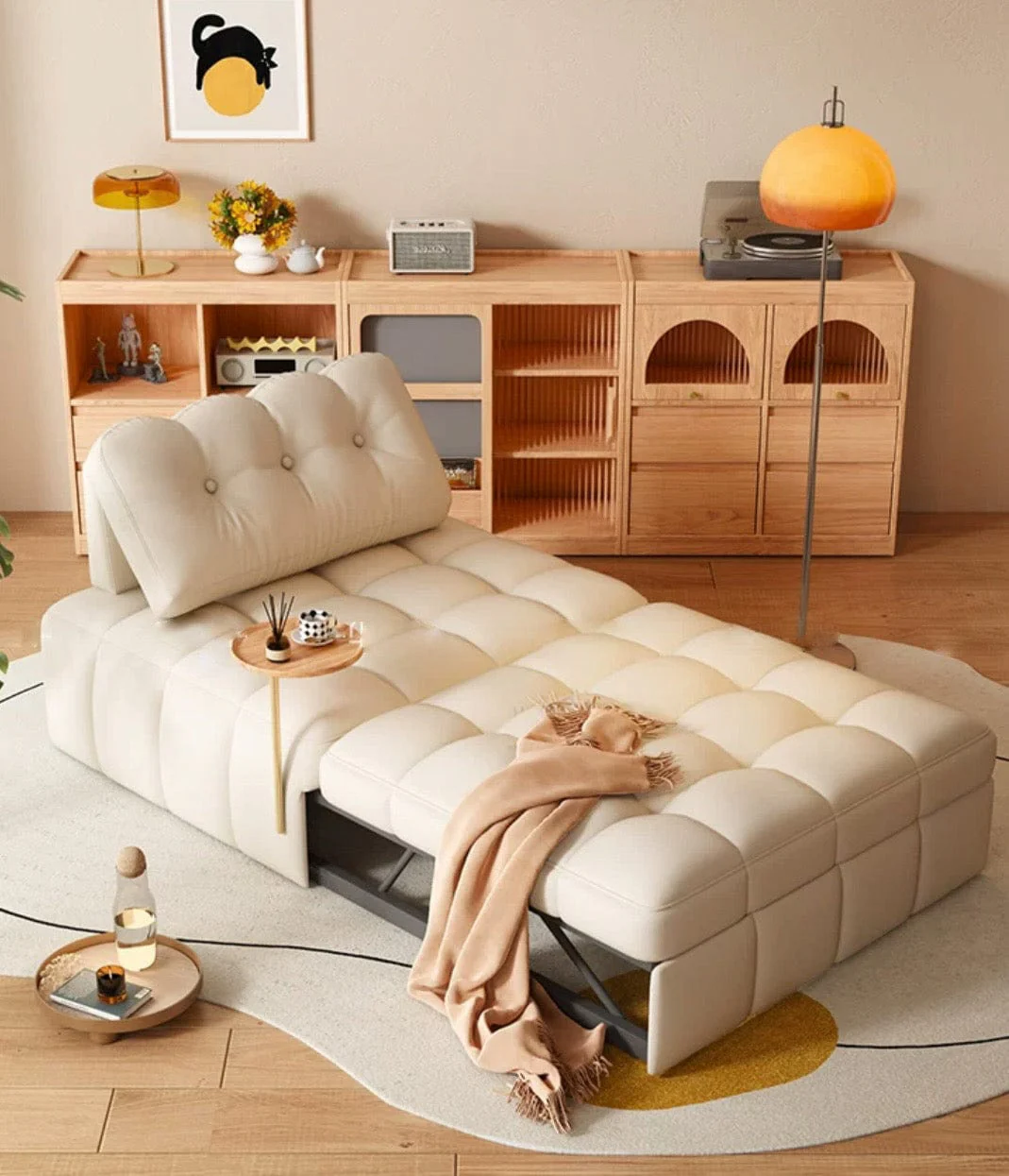 Sofia Boucle Slider Sofa Bed - Image 4