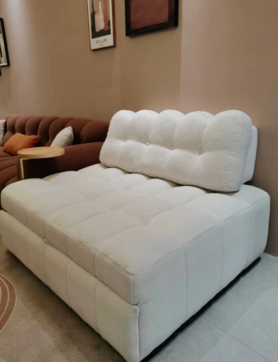 Sofia Boucle Slider Sofa Bed - Image 45