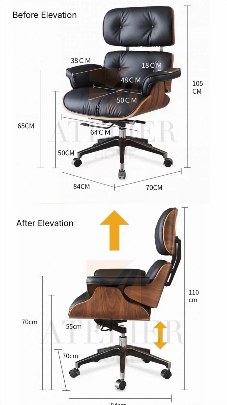 Stanley Genuine Leather Lounge Chair - Image 19