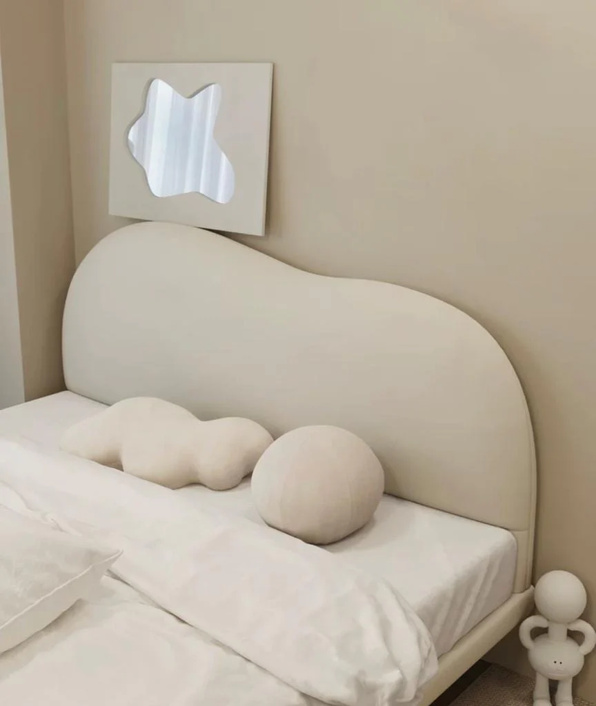 Steph Floating Boucle Bed Frame - Image 17