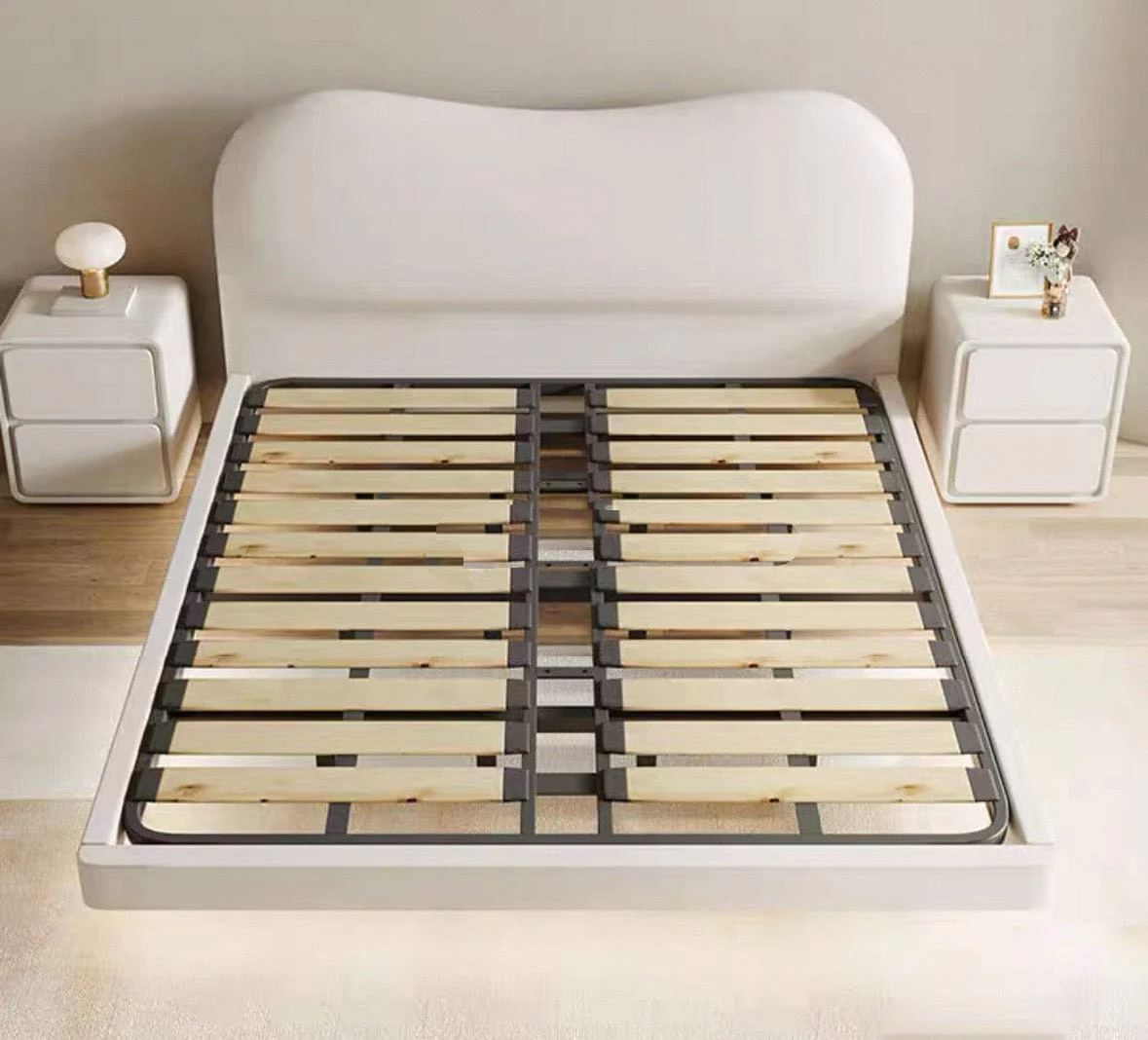 Steph Floating Boucle Bed Frame - Image 4