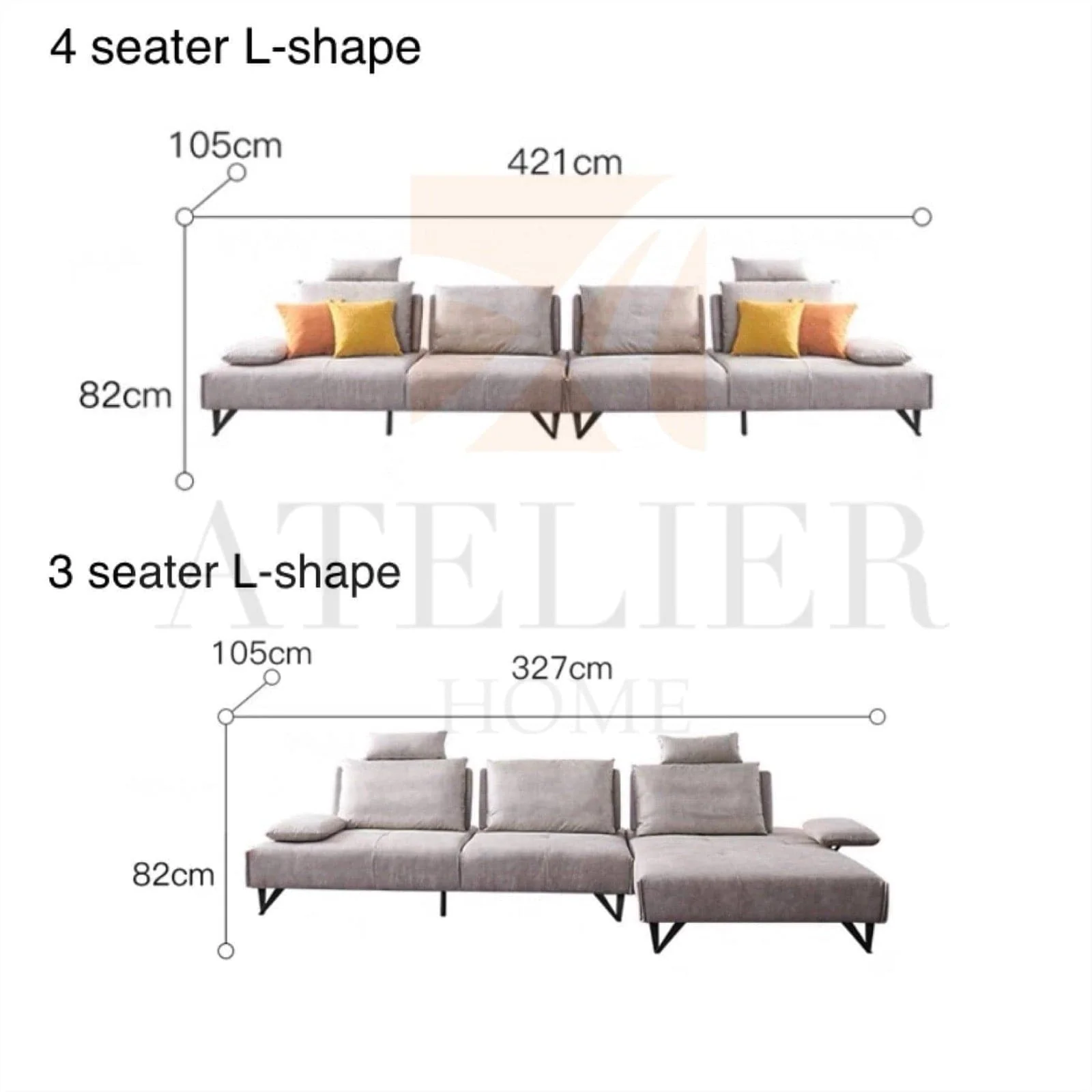 Tallini L-shape Slider Sofa - Image 21