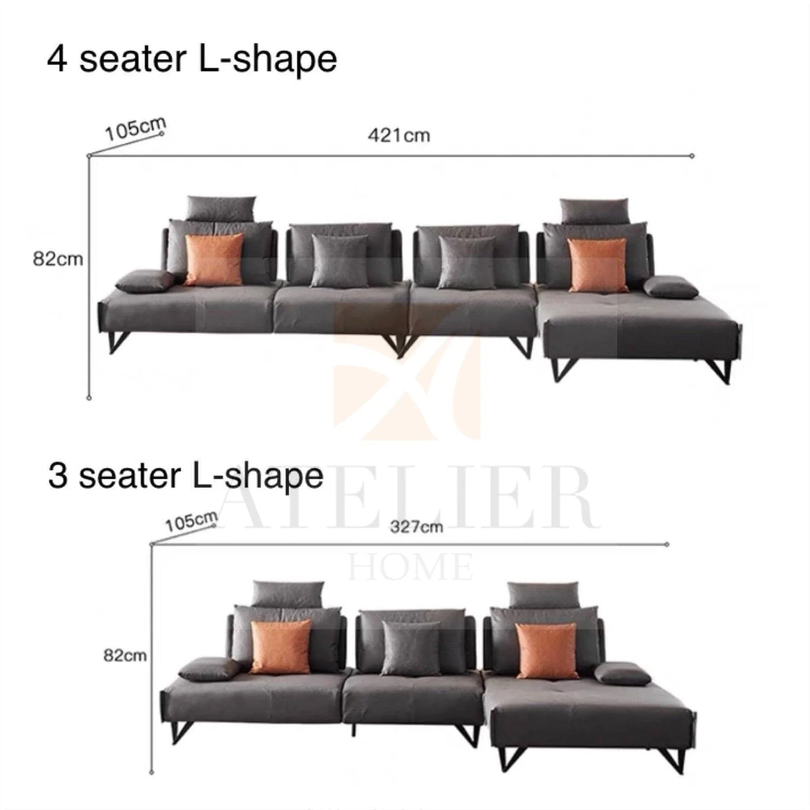 Tallini L-shape Slider Sofa - Image 17