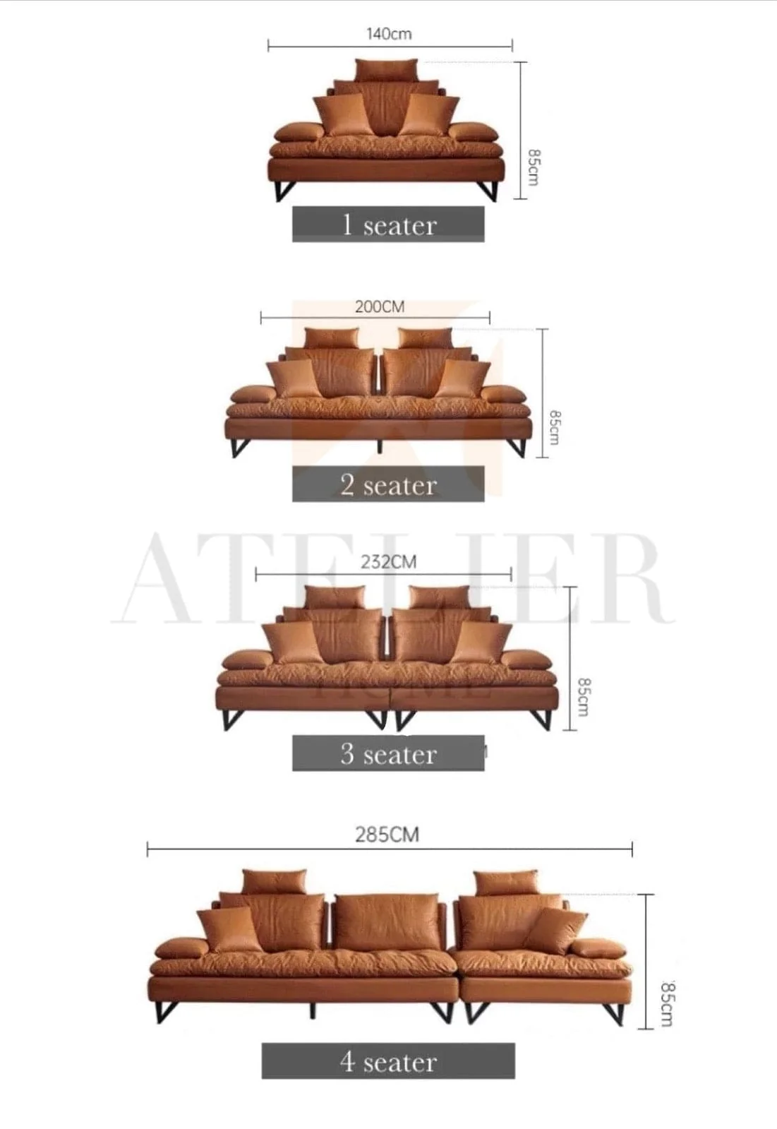 Tania Slidable Backrest Sofa - Image 19